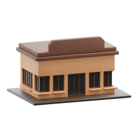 Restaurant building  3D Icon