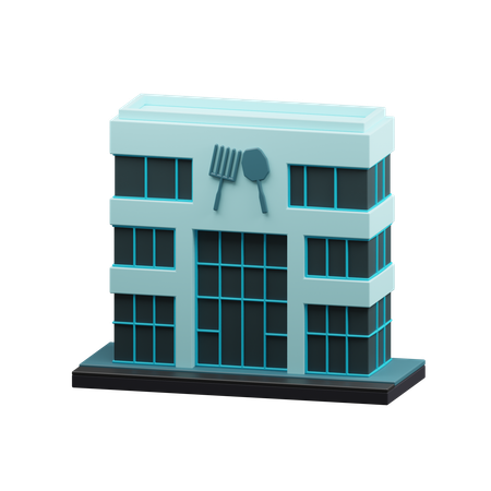 Restaurant building  3D Icon