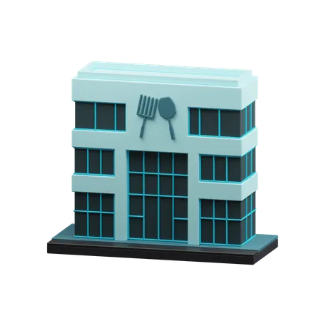 Restaurant building  3D Icon