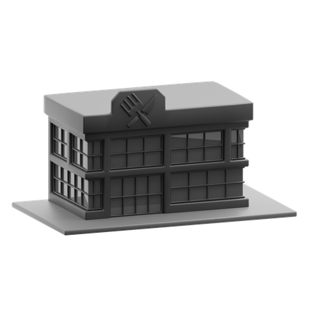 Restaurant building  3D Icon