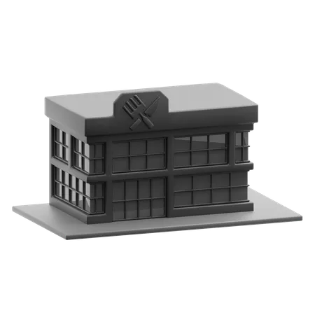 Restaurant building  3D Icon