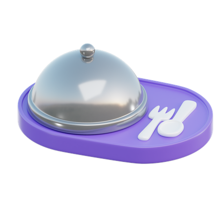 Restaurant Dish  3D Icon