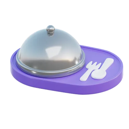 Restaurant Dish  3D Icon