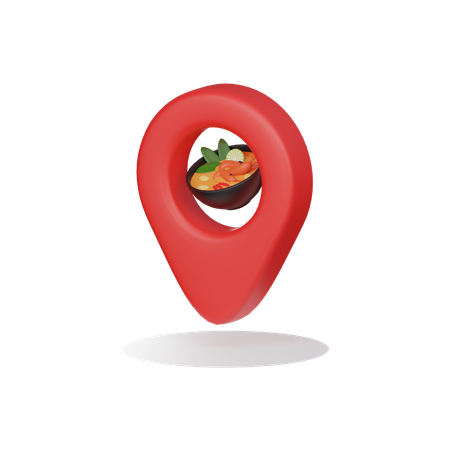 Emplacement du restaurant  3D Icon