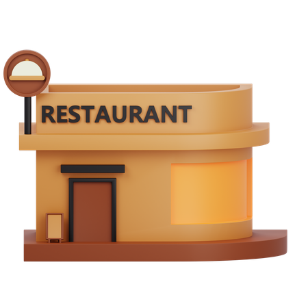 Restaurantgebäude  3D Icon