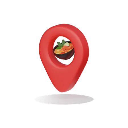 Restaurant Location 3 D Icon 3D Icon
