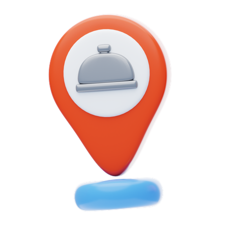 Restaurant Location  3D Icon