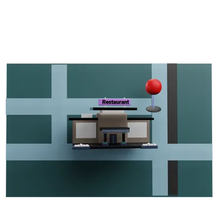 Restaurant Location  3D Icon