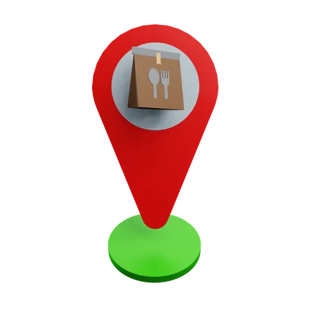 Restaurant Location  3D Icon