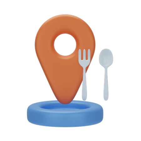 Restaurant Location  3D Icon