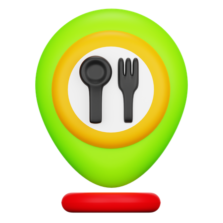 Restaurant Location  3D Icon