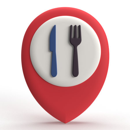 Restaurant Location  3D Icon