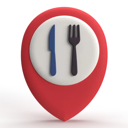 Restaurant Location  3D Icon