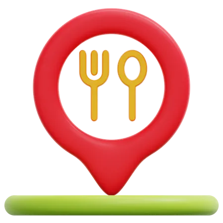 Restaurant Location  3D Icon