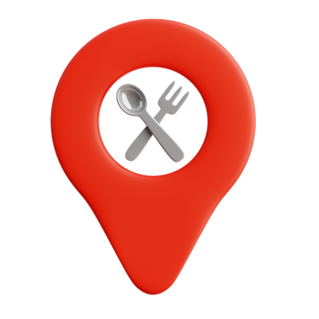 Restaurant Location  3D Icon