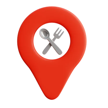 Restaurant Location  3D Icon