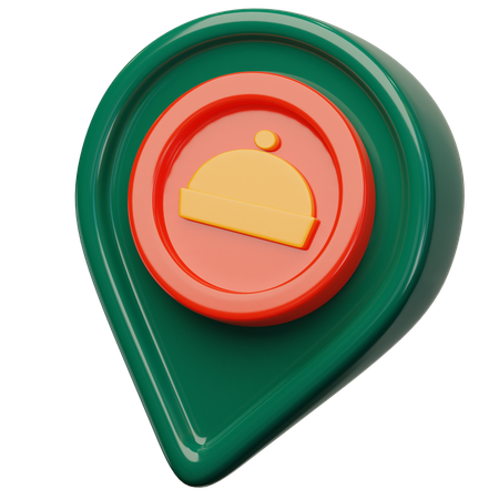 Restaurant Location  3D Icon