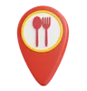 restaurant location pin