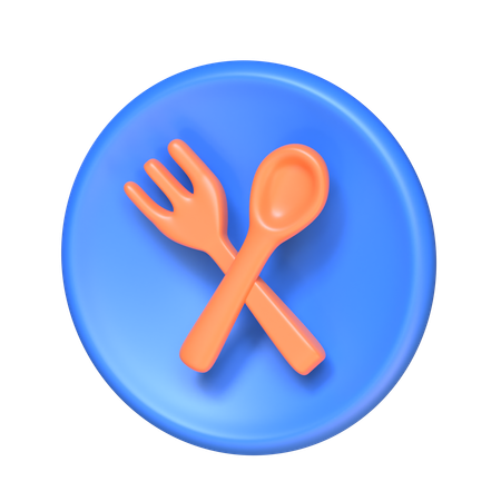 Restaurant Logo  3D Icon