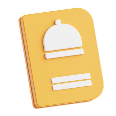 Speisekarte  3D Icon