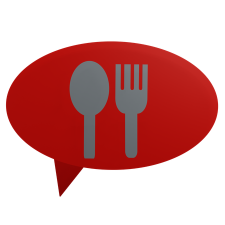 Restaurant Message  3D Icon