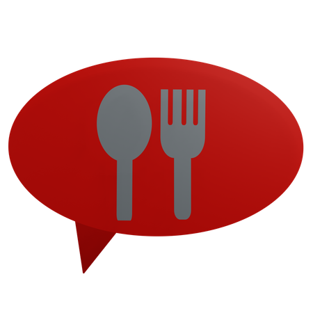 Restaurant Message  3D Icon