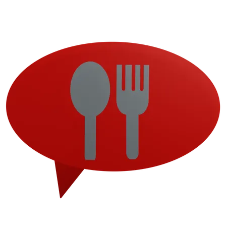 Restaurant Message  3D Icon