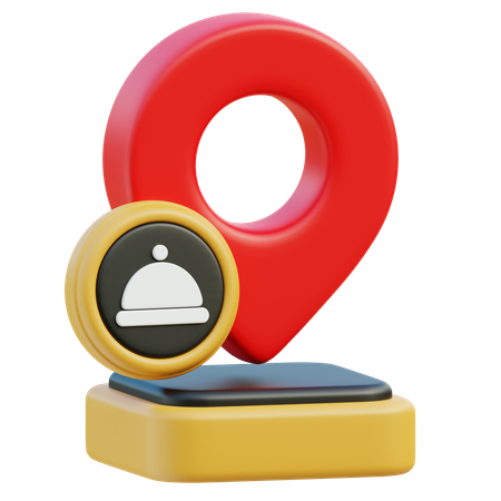 Restaurantstandort  3D Icon