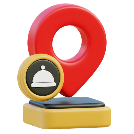 Restaurantstandort  3D Icon