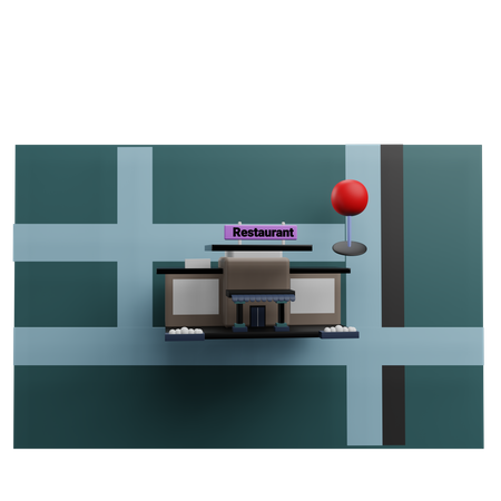 Restaurantstandort  3D Icon