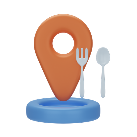 Restaurantstandort  3D Icon