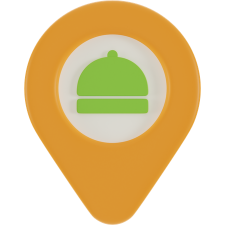 Restaurantstandort  3D Icon