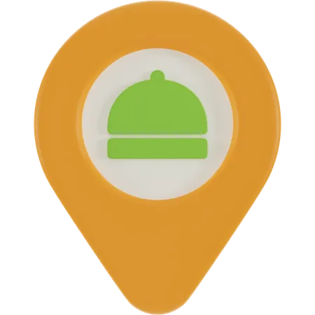 Restaurantstandort  3D Icon