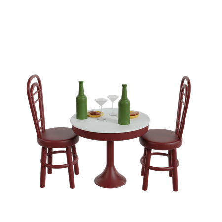 Restaurant Table  3D Icon