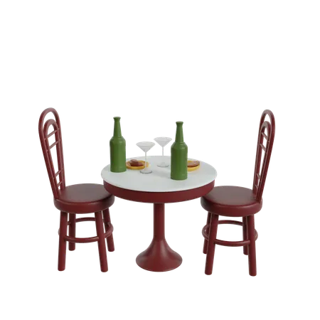 Restaurant Table  3D Icon