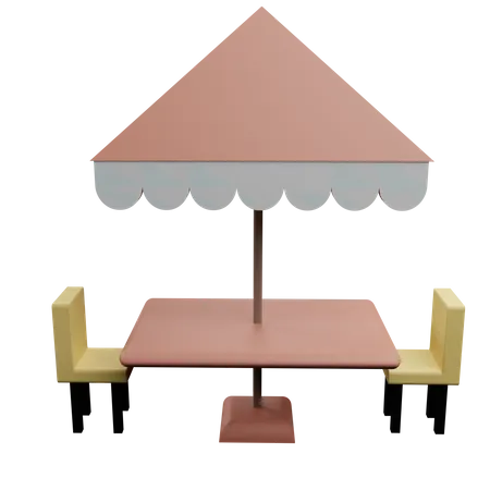 Restaurant Table 3D Icon