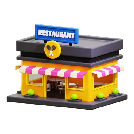 Restaurante  3D Icon