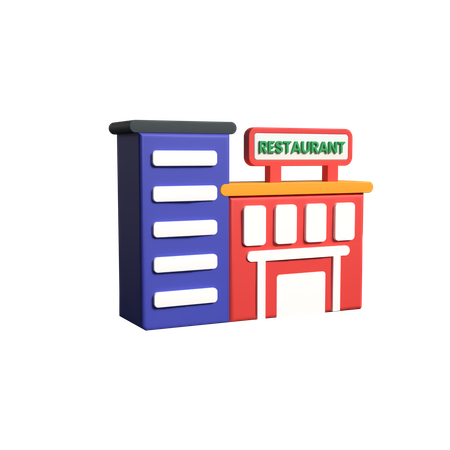 Restaurante  3D Icon
