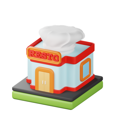 Restaurante de alta cocina  3D Icon