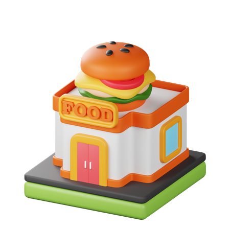 Restaurante de comida rápida  3D Icon