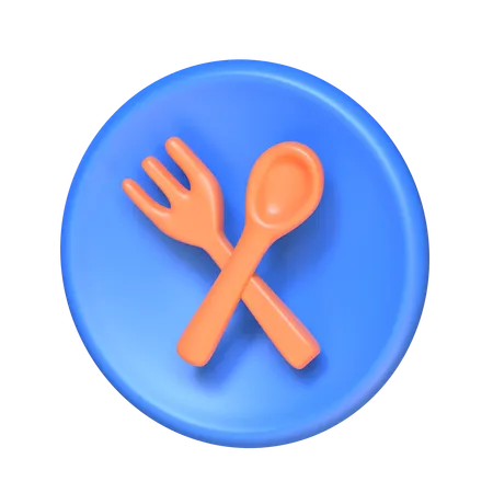 Logotipo del restaurante  3D Icon