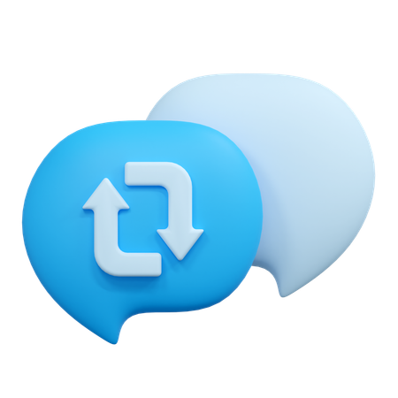 Restaurar chat  3D Icon