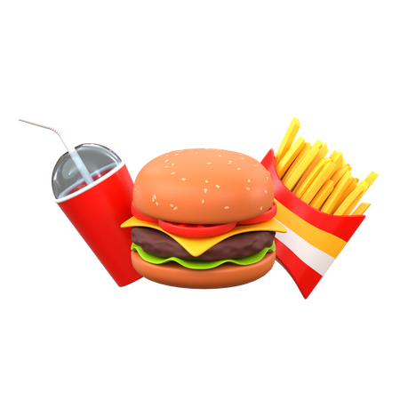 Fast food  3D Icon