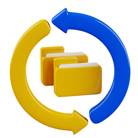 Restore Files  3D Icon