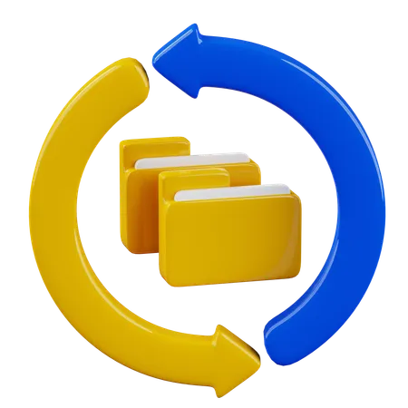 Restore Files  3D Icon