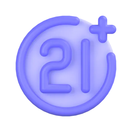 Restricción de edad  3D Icon