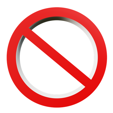 Restricted  3D Icon