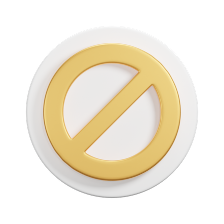 Restricted  3D Icon