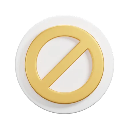 Restricted  3D Icon