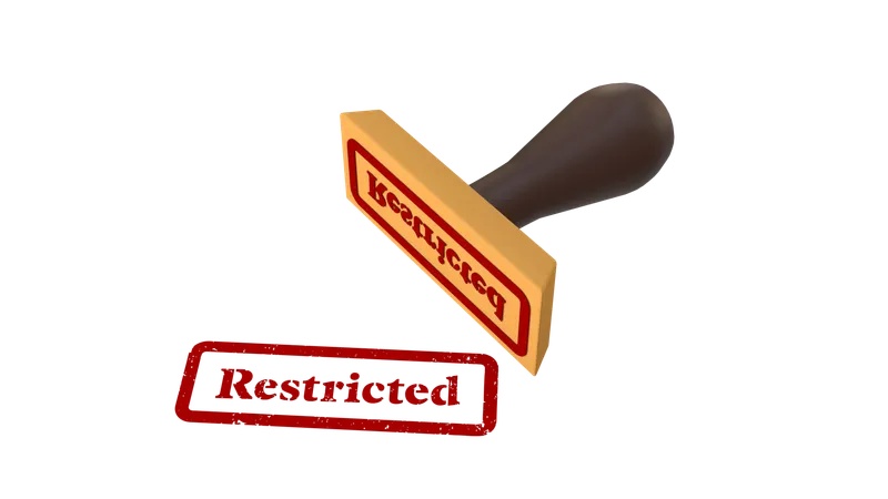 Restricted  3D Icon